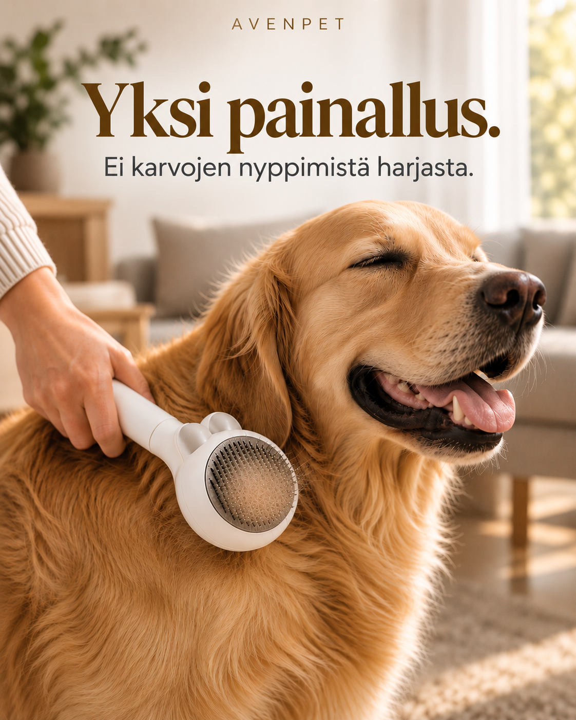 AvenPet — Itsepuhdistuva koiranharja